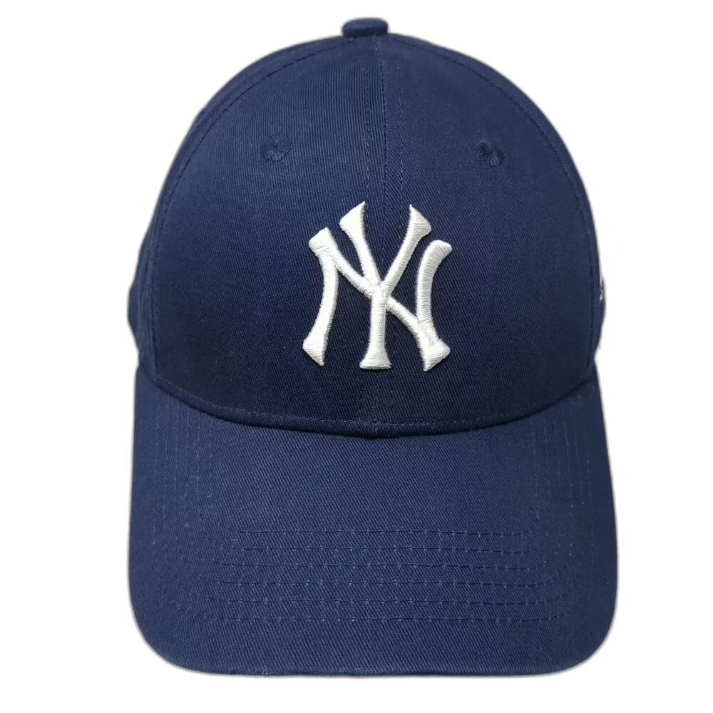 New York Yankees NFL TEAM MLB Cap Blue One Size Adjustable Strapback Logo Hat